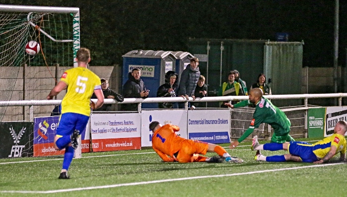 Second-half - Byron Moore wins it for Nantwich with the last kick of the game (1)