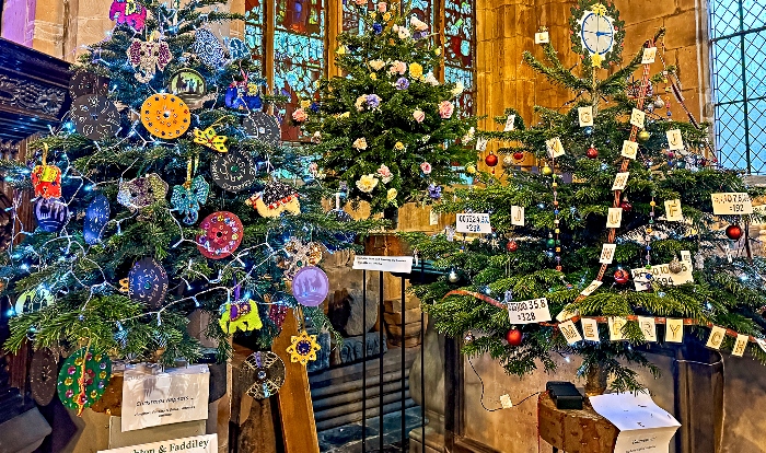 St Mary's Acton - decorated Christmas trees on display (1) (1)