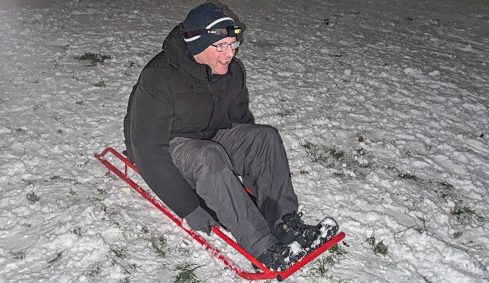 Jonathan White tests the slopes at Joey the Swan recreation park in Wistaston (1)