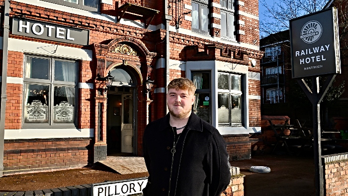 Railway Hotel landlord Luke Thexton