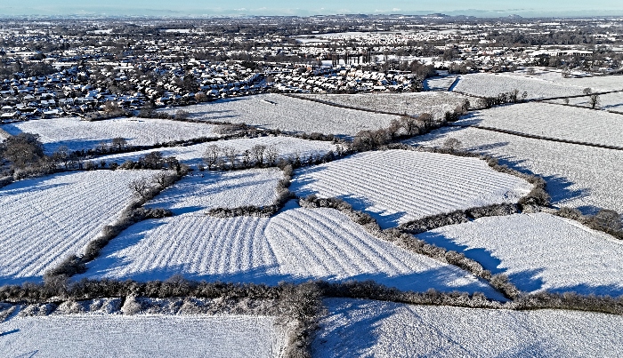South Cheshire in the snow