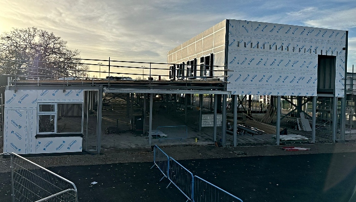 building of new Kingsbourne Academy school in Nantwich