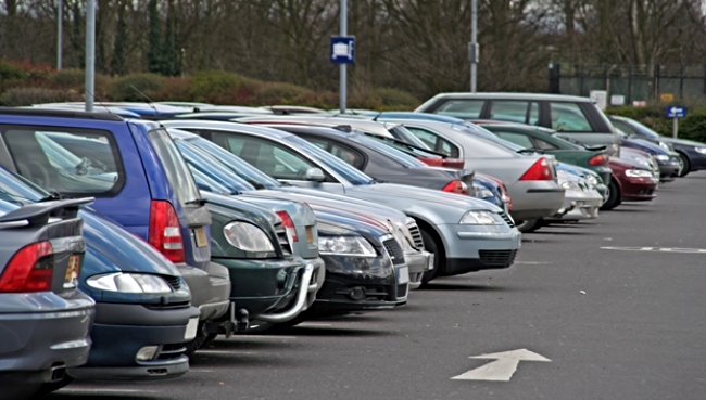 CEC parking saver - close-up of vehicles in a car park