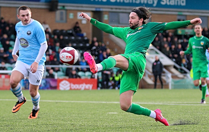 First-half - Callum Saunders with a spectacular shot on goal (1)