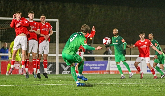 Second-half - James Baillie free-kick (1)