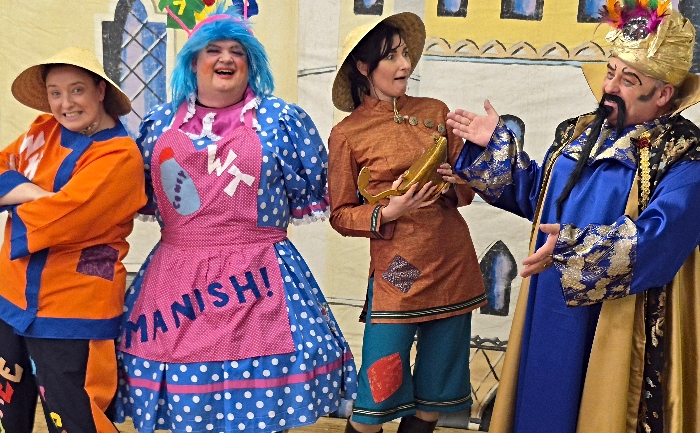 Some of the cast members prepare for Aladdin (1)