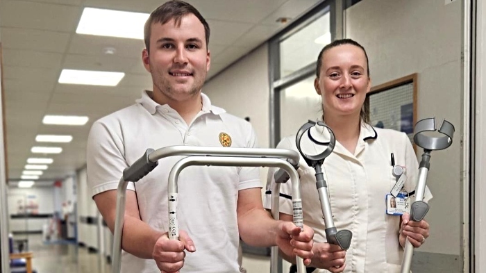 Walking aid reuse service - Leighton Hospital