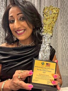 Dr Parveen Smith with her United Nations Global Peace Council New York Award 2026 (1)