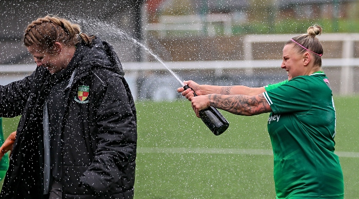 Full-time - Levi Lander celebrates victory and League promotion (1)