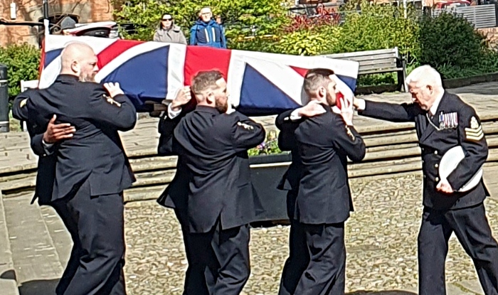 Gavin Dickie funeral Royal Navy Nantwich 2