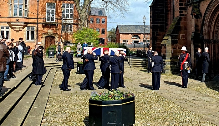Gavin Dickie funeral Royal Navy Nantwich 3