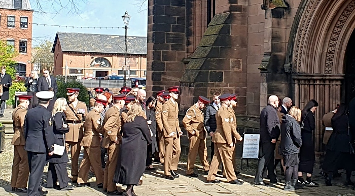 Gavin Dickie funeral Royal Navy Nantwich 4