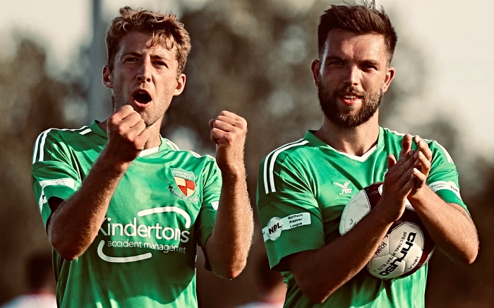 Joe Davis playing for Nantwich Town