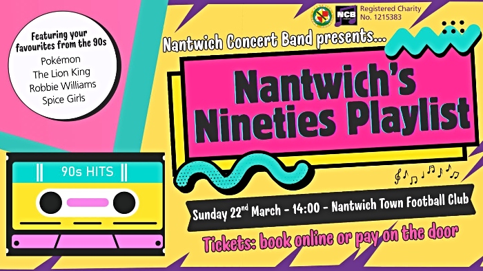 Nantwich Concert Band - Nantwich’s Nineties Playlist poster (1)