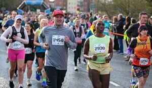 Race start for runners along Waterlode