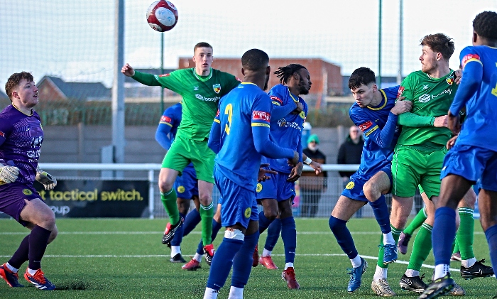 Second-half - sixth Dabbers goal - Alex Panter (right) gets his second (1)