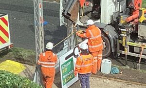 Wrong size road sign for new Reaseheath A51 bypass?