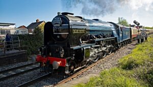 Blue Peter locomotive in Nantwich