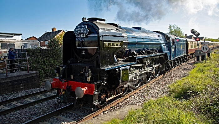 Blue Peter locomotive in Nantwich