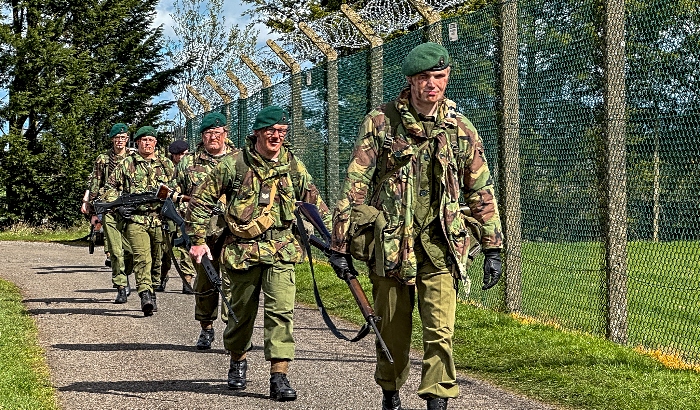 British troops complete a patrol of the Hack Green perimeter (1)