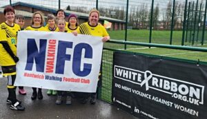 Nantwich Walking Football raises funds for White Ribbon