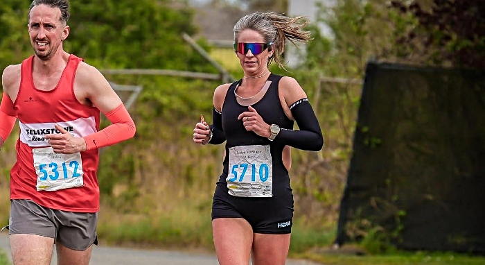 katie latham at Boston marathon