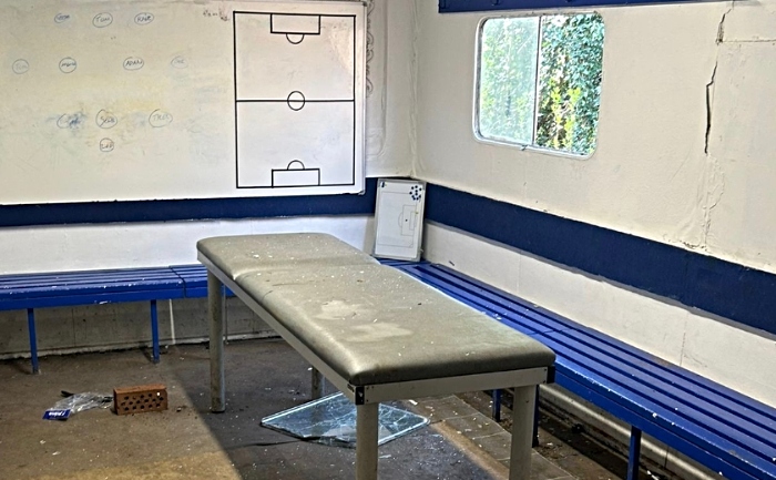 vandals smash into willaston whitestar changing rooms