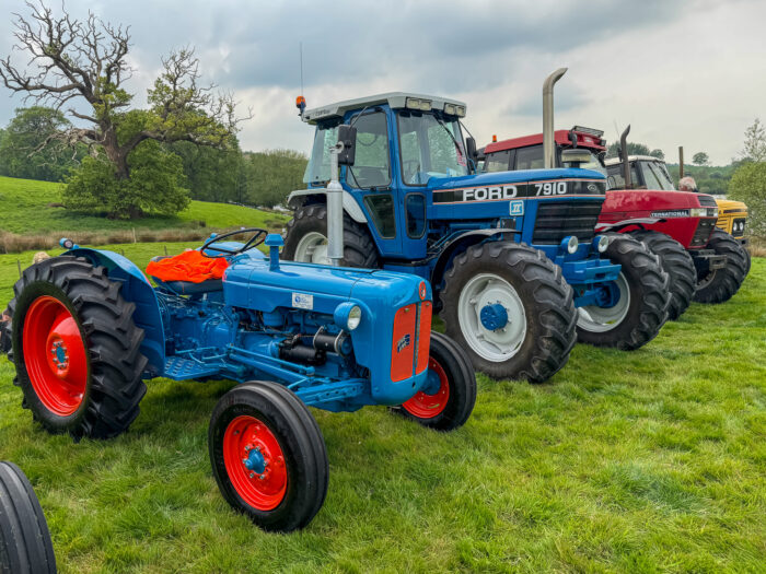 Tractors on display