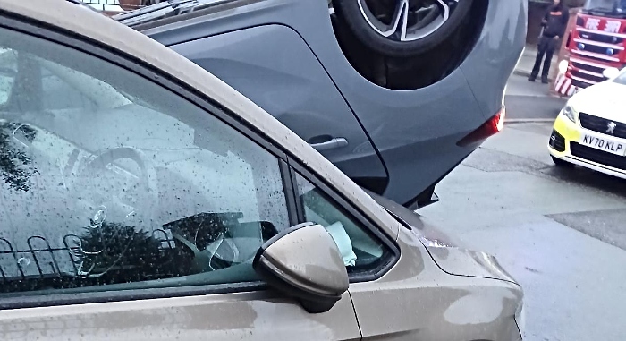 car crash davenport avenue 5