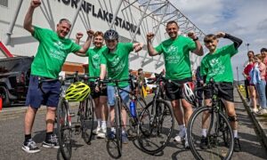 Cycling friends from Shavington raise massive £5,070 for charity