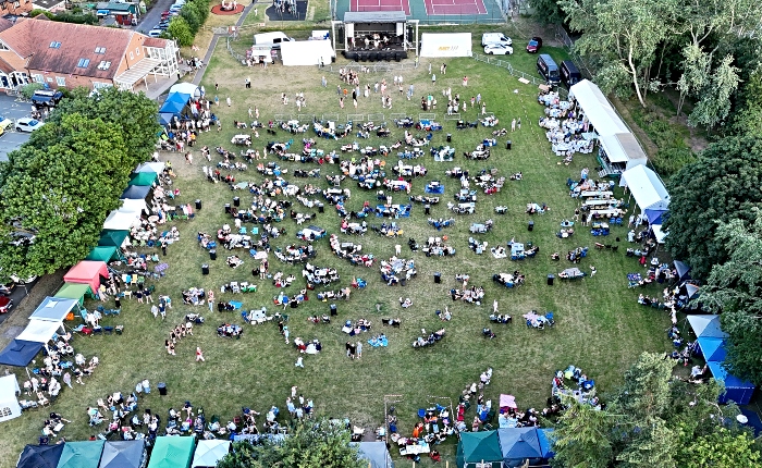 Aerial of Audlem Party on the Park 2026