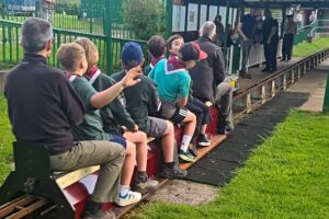 Cubs enjoy event at Peacock Railway with rail safety lesson