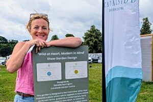 Dani with her garden at Arley Hall Festival