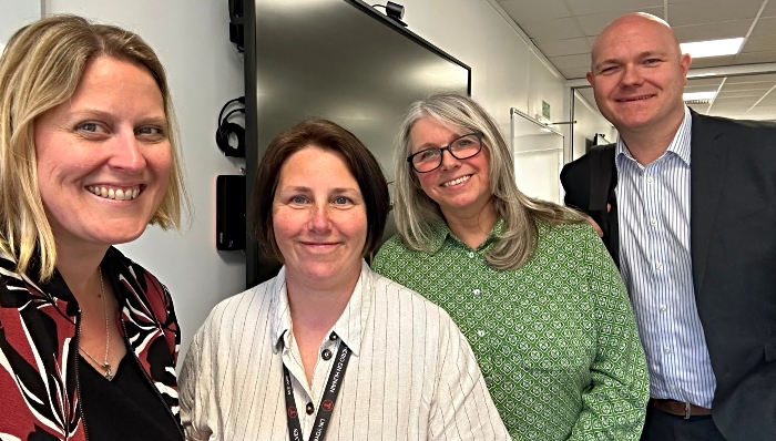 From left to right - Nicola Said, Melanie Lawton, Josie Rayworth and Joe Bickerton