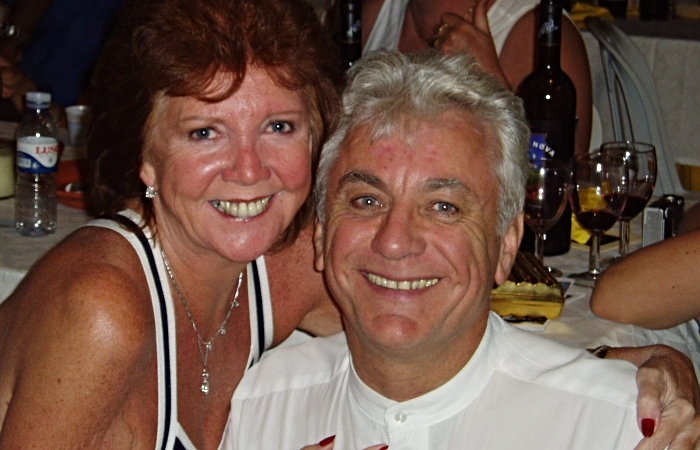 Howard with Cilla Black