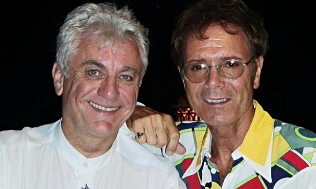 Howard with Cliff Richard