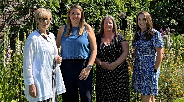Fire and Ice Ball - L-R Sarah Callander Beckett, Claire Smith, Jan Melia, Victoria Graham (1)