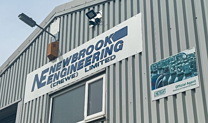 Newbrook Engineering, Crewe - logo at premises (1)