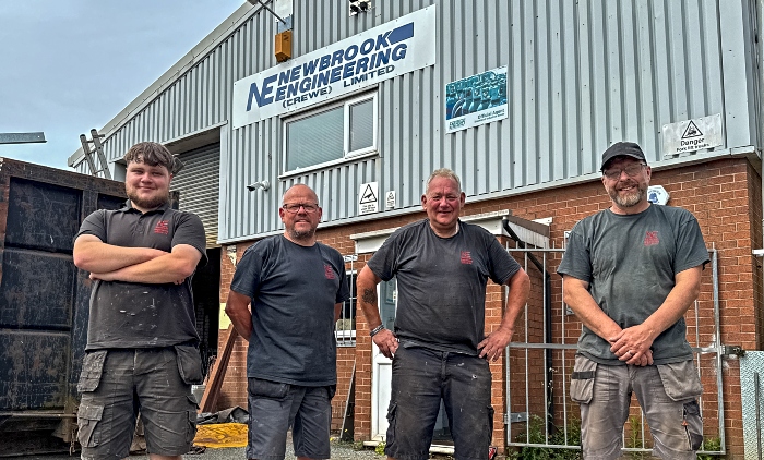 Newbrook Engineering staff - Harrison Langton-Flint, David Mitford, Mark Rowe and Kevin Williams (1) (1)