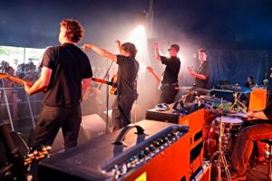 Nantwich band Unit 17 rock packed crowds at music festival