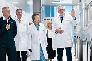 The Princess Royal opens Bentley Motors new Paint Shop
