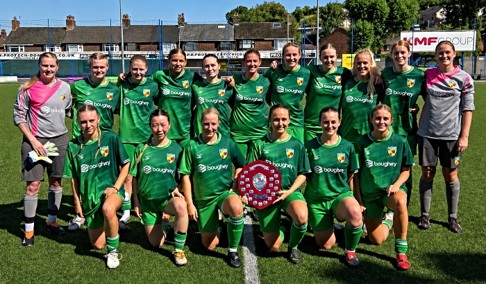 Nantwich Town FC Women with the Leek Charity Shield (1)