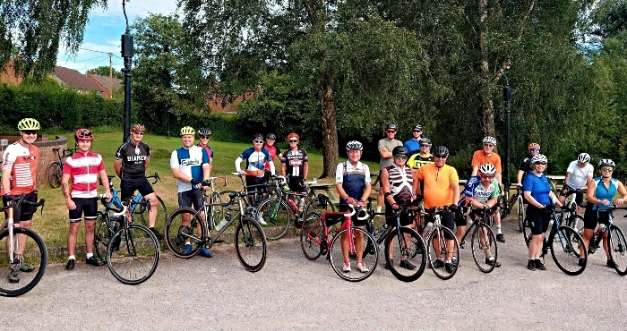 Participants prior to The Farmer's Pants ride – July 2026 (1)