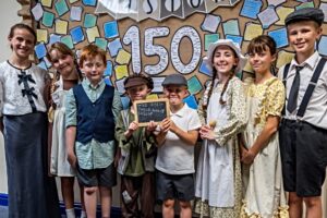 Village school turns clock back to mark 150th anniversary
