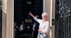 Leighton Hospital volunteer honoured at Downing Street celebration