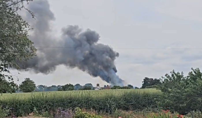 fire at coxbank near audlem