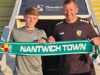new signing for Nantwich Town Iwan Roberts