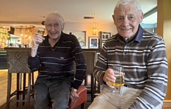 terry and john - barony lodge men's den