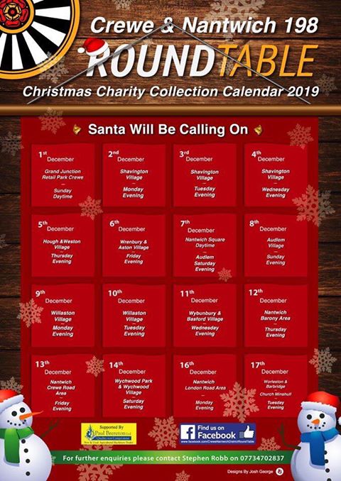 Round Table 2019 Santa calendar