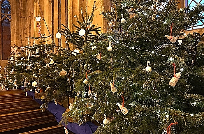 Victorian festival - A selection of the Christmas trees - sponsored and decorated by parishioners (1)